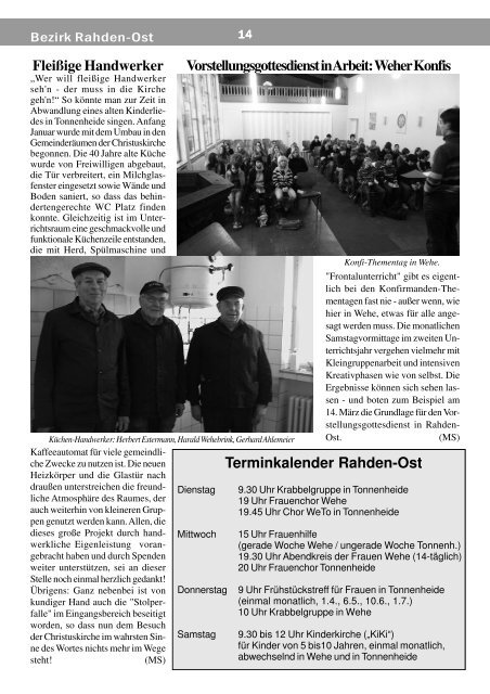 Ostern 2010 - Luth. Kirchengemeinde Rahden