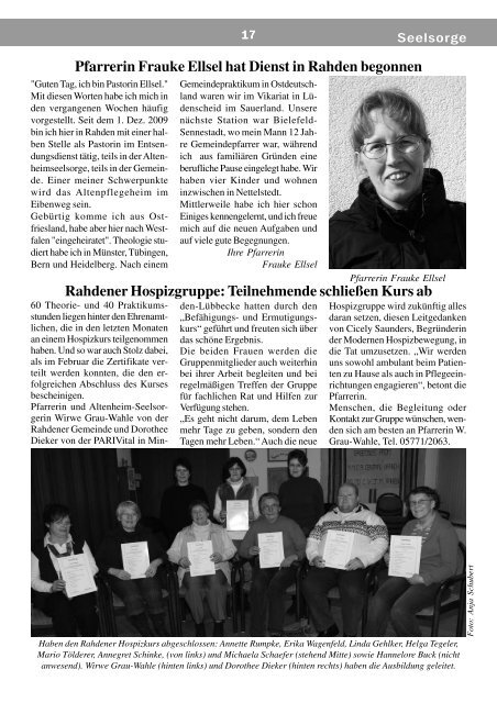 Ostern 2010 - Luth. Kirchengemeinde Rahden