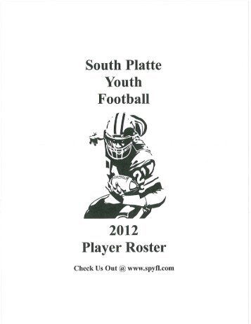 2012 Player Roster - South Platte Youth Football League