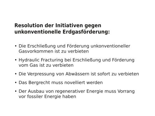 FRACKING - Zweckverband Grossraum Braunschweig