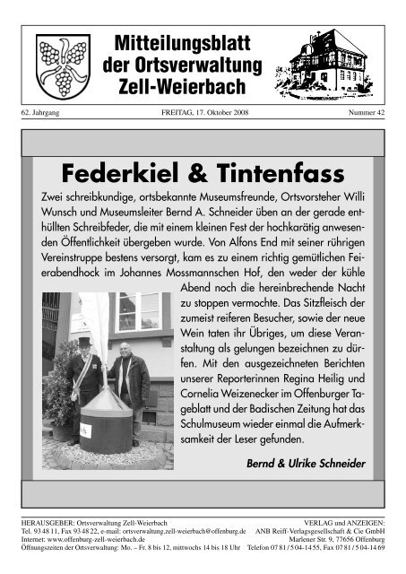 Federkiel & Tintenfass - Zell-Weierbach