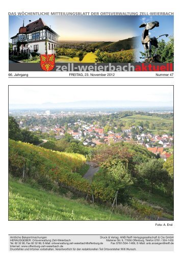 Ihr Verkündblatt - Zell-Weierbach