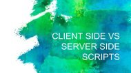 Server Side VS Client Side