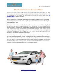 Who is the Best Taxi Service Provider in Udaipur