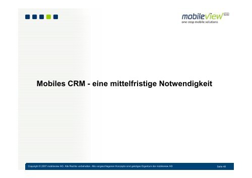 Mobiles CRM - dtms Deutsche Telefon