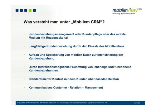 Mobiles CRM - dtms Deutsche Telefon