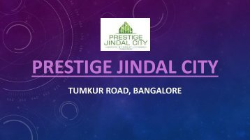 Prestige Jindal City New Launch Bangalore
