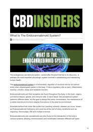 What Is The Endocannabinoid System