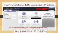 18003358177 Fix Netgear Router LAN Connectivity Problems