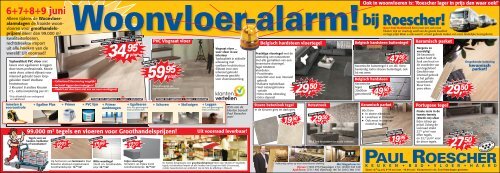 Woonvloeralarm 6-9 juni