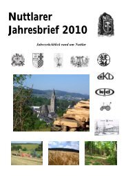 Nuttlarer Jahresbrief 2010 - CDU-Bestwig