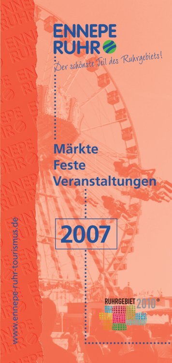 Märkte, Feste, Veranstaltungen - Ausgabe 2007 - Ennepe-Ruhr-Kreis