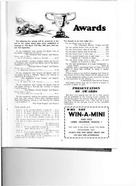 montague burton trophy - Harewood Hill History