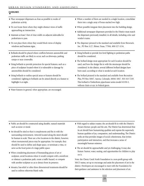 Cherry Creek North Design Guidelines - City and County of Denver