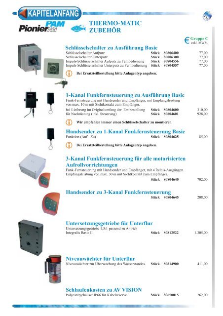 THERMO-MATIC AUFROLL