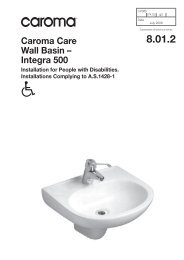 Caroma Care Wall Basin – Integra 500