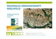 REGIONALES ENERGIEKONZEPT MARCHFELD - Region Marchfeld