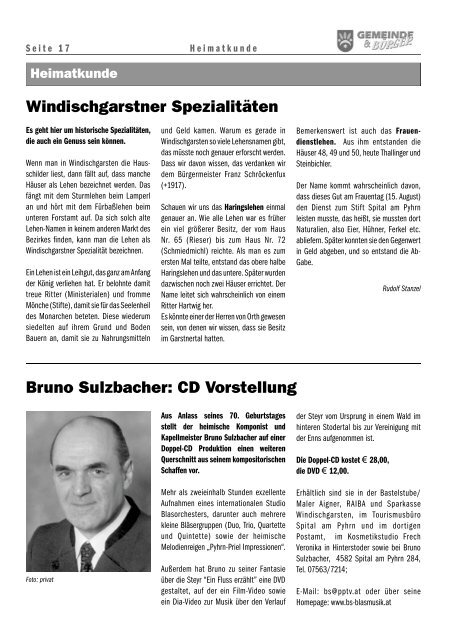 Gemeine & Bürger 04/2006 - Windischgarsten