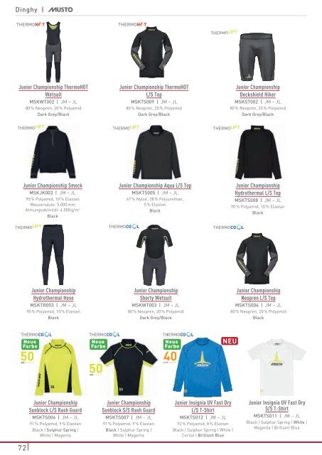 Musto Katalog 2018