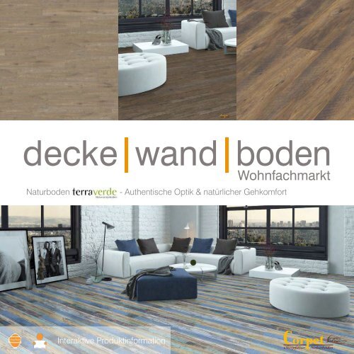 dwb Produktinformation Corpet TerraVerde NaturDesignBoden Sortiment