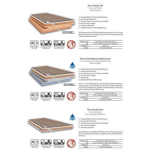 dwb Produktinformation Corpet TerraVerde NaturDesignBoden Sortiment