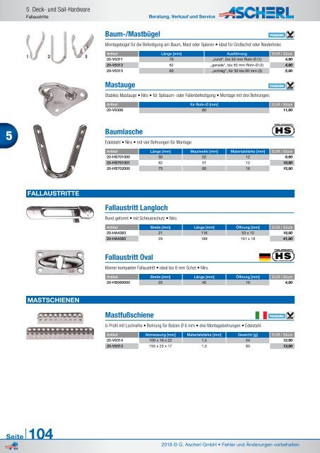 Ascherl Katalog 2018