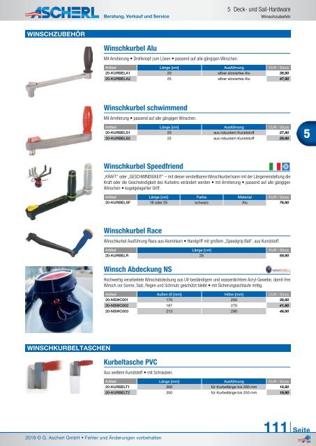 Ascherl Katalog 2018