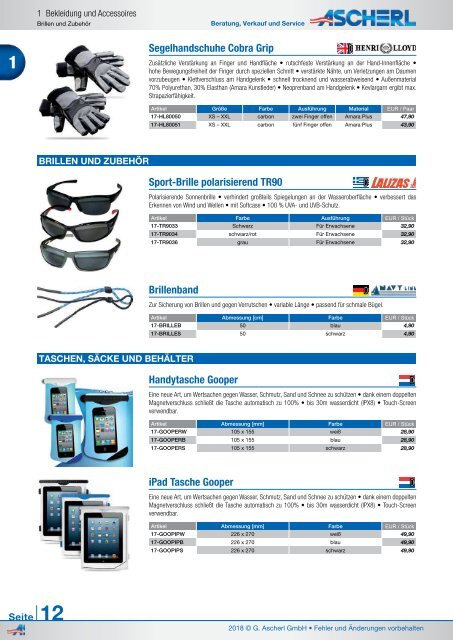 Ascherl Katalog 2018