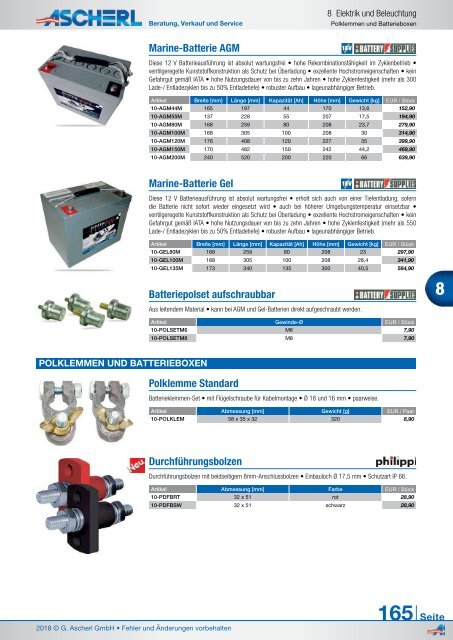 Ascherl Katalog 2018