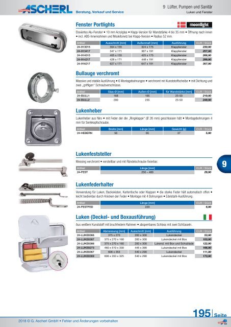 Ascherl Katalog 2018