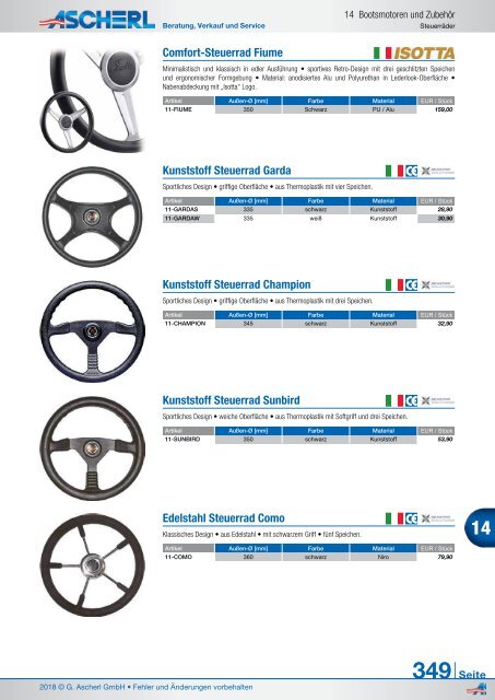 Ascherl Katalog 2018