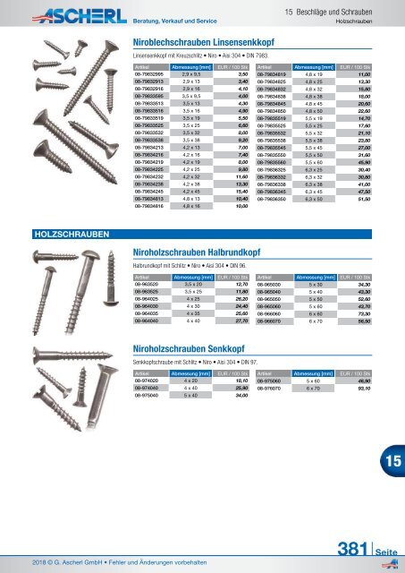 Ascherl Katalog 2018