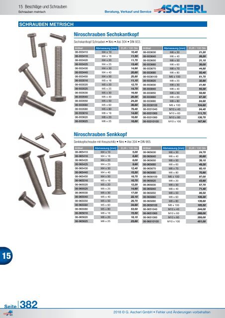 Ascherl Katalog 2018