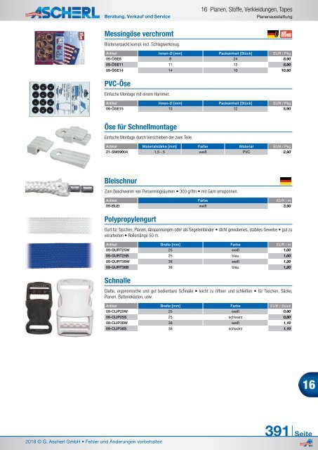 Ascherl Katalog 2018