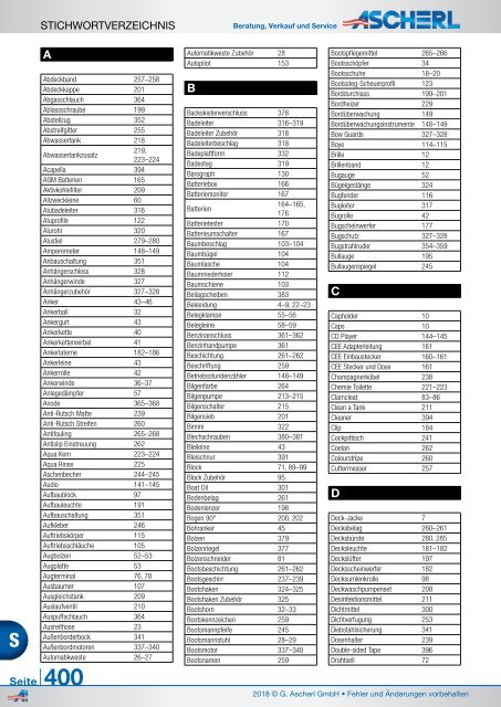 Ascherl Katalog 2018