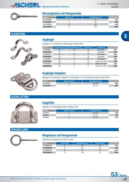 Ascherl Katalog 2018