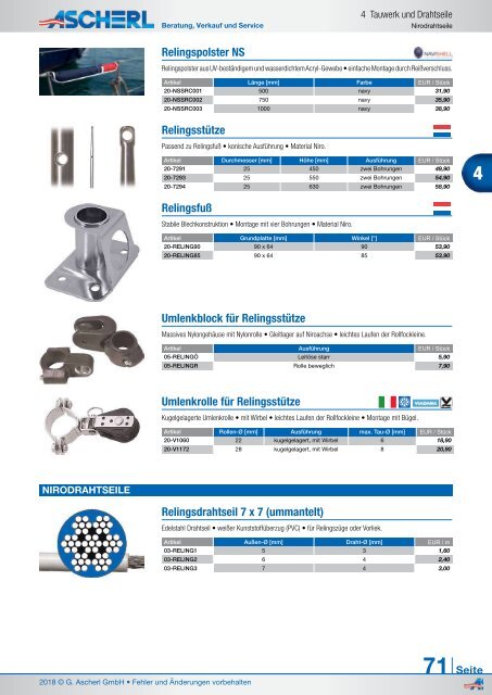 Ascherl Katalog 2018