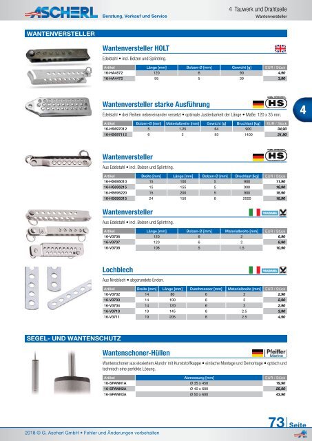 Ascherl Katalog 2018