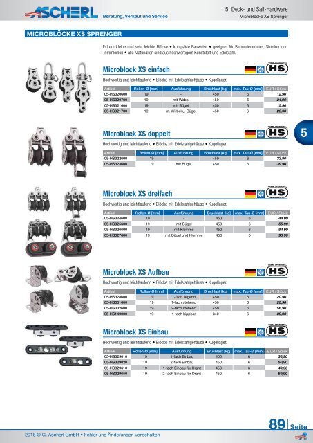 Ascherl Katalog 2018