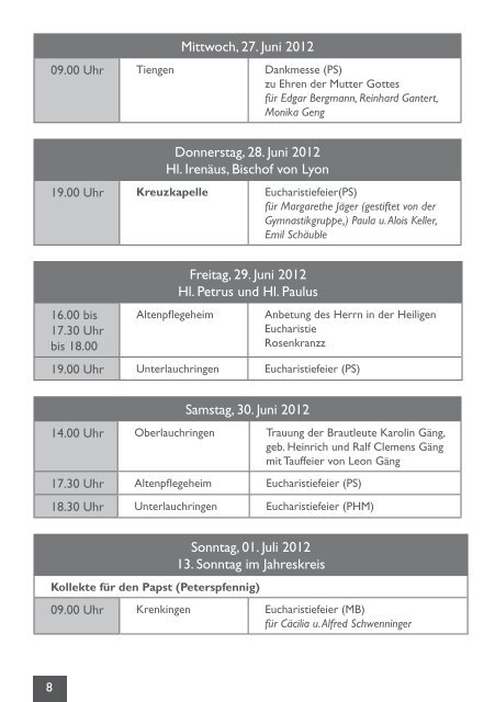 Mariä Himmelfahrt Tiengen - Seelsorgeeinheit Tiengen-Lauchringen