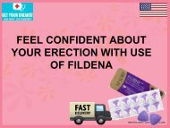 FEEL CONFIDENT ABOUT YOUR ERECTION WITH USE OF FILDENA