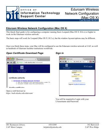 Configure eduroam mac