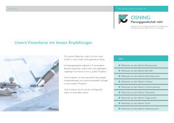 Referenzen PDF - OSNING Planungsgesellschaft mbH