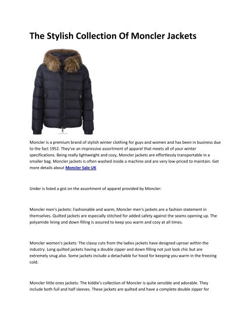 moncler coat womens uk
