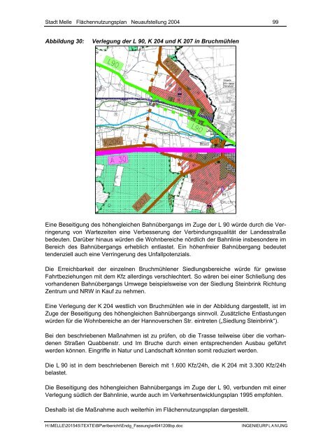 Stadt Melle: ''Flächennutzungsplan Neuaufstellung 2004 ...