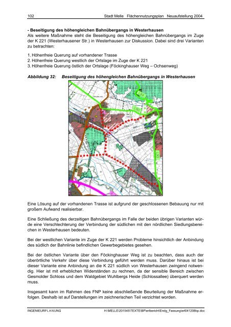 Stadt Melle: ''Flächennutzungsplan Neuaufstellung 2004 ...