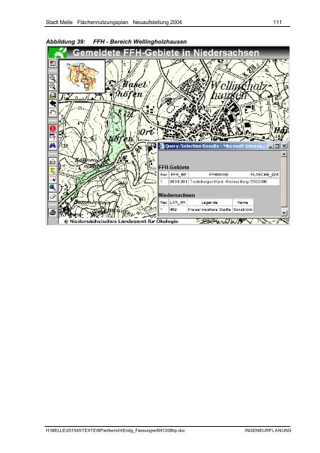 Stadt Melle: ''Flächennutzungsplan Neuaufstellung 2004 ...