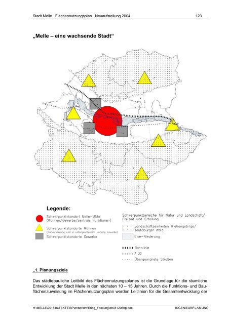 Stadt Melle: ''Flächennutzungsplan Neuaufstellung 2004 ...