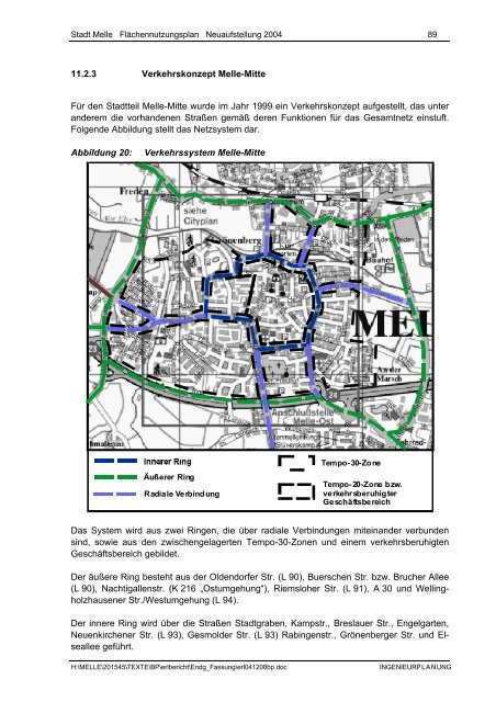 Stadt Melle: ''Flächennutzungsplan Neuaufstellung 2004 ...