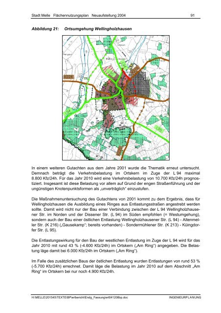 Stadt Melle: ''Flächennutzungsplan Neuaufstellung 2004 ...